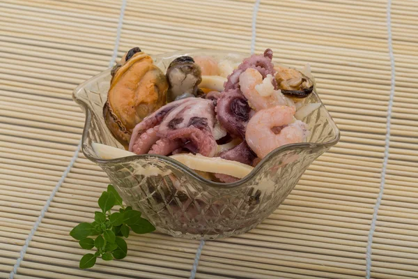 Mořské plody koktejl — Stock fotografie