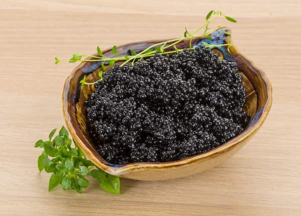 Black caviar — Stock Photo, Image