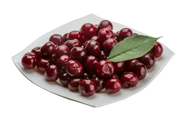 Cherry in the bowl — Stock Photo, Image