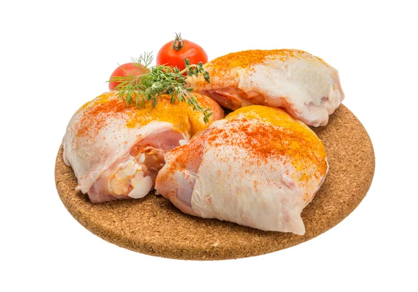 Raw chicken thigh — Stock Photo, Image