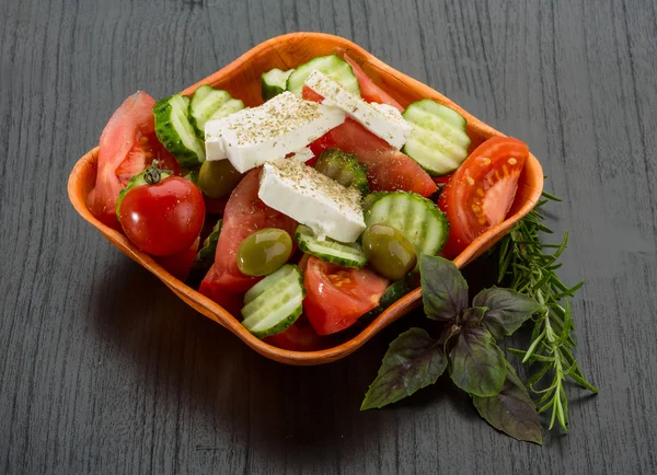 Greek salad — Stock Photo, Image