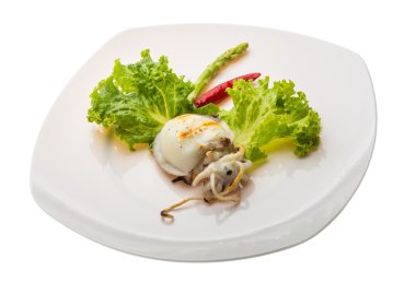 ızgara mürekkep balığı