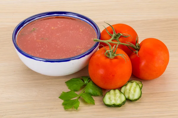 Sopa de gaspacho — Fotografia de Stock