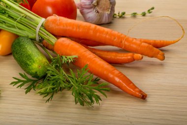 yaprakları ile carrrot