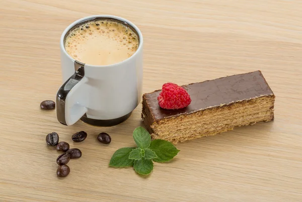 Kaffee mit Kuchen — Stockfoto