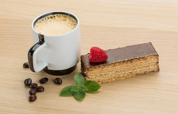 Kaffee mit Kuchen — Stockfoto