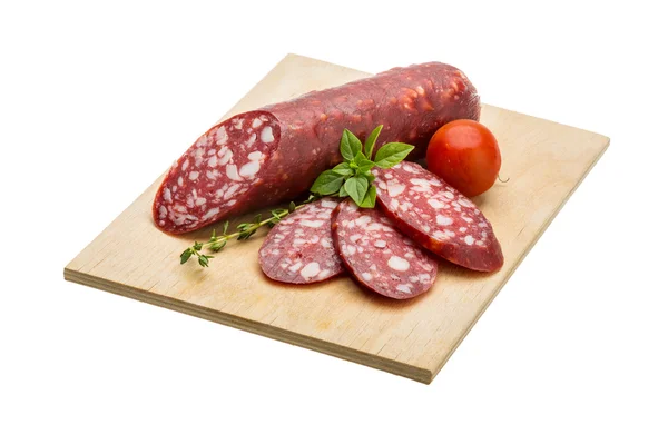 Salami korv — Stockfoto