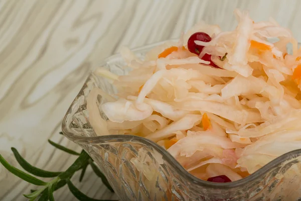 Sauerkraut with berries — Stock Photo, Image