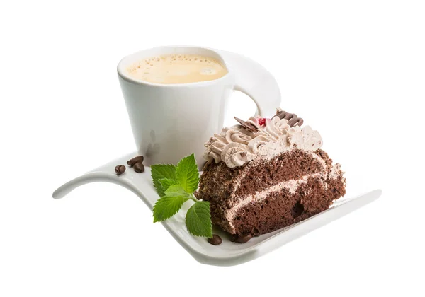 Caffè con torta — Foto Stock