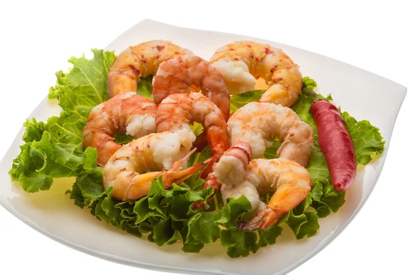 Unshelled king prawn — Stock Photo, Image