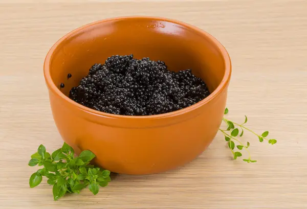 Black caviar — Stock Photo, Image