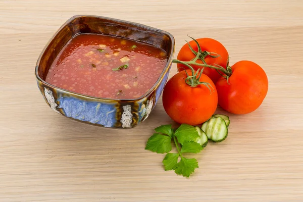 Gaspacho -  tomato soup — Stock Photo, Image