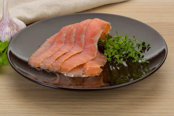 Sliced salmon — Stock Photo, Image