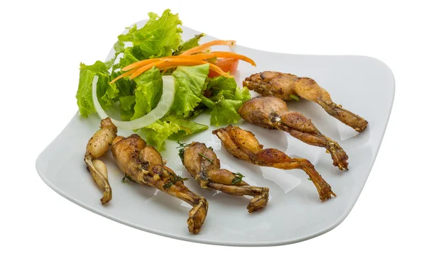 Grilled frog legs — Stock Photo, Image