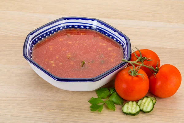 Gaspacho - zuppa di pomodoro — Foto Stock