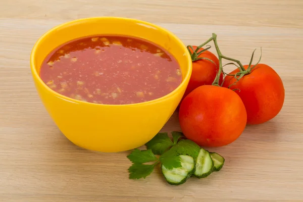 Гаспачо - томатный суп — стоковое фото
