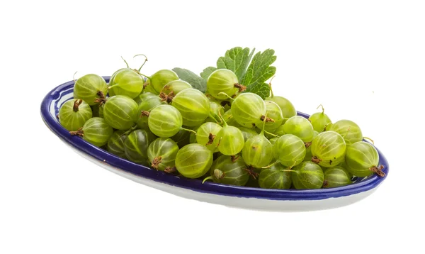 Grüne Stachelbeeren — Stockfoto