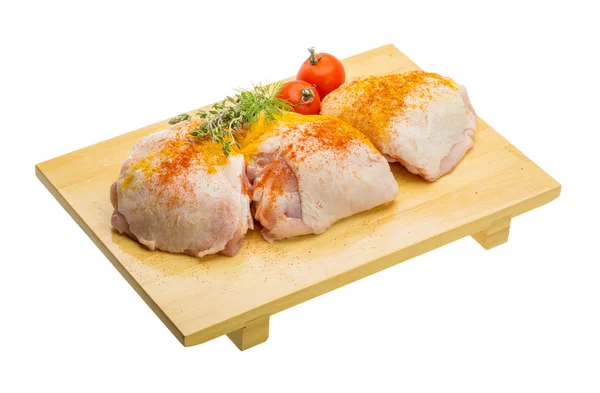 Raw chicken thigh — Stock Photo, Image