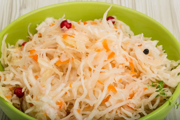 Sauerkraut with berries — Stock Photo, Image