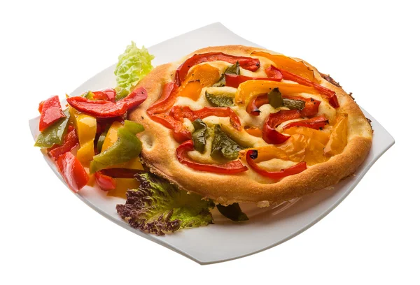 Pizza con pimienta bulgara — Foto de Stock