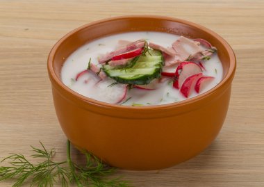 okroshka çorbası