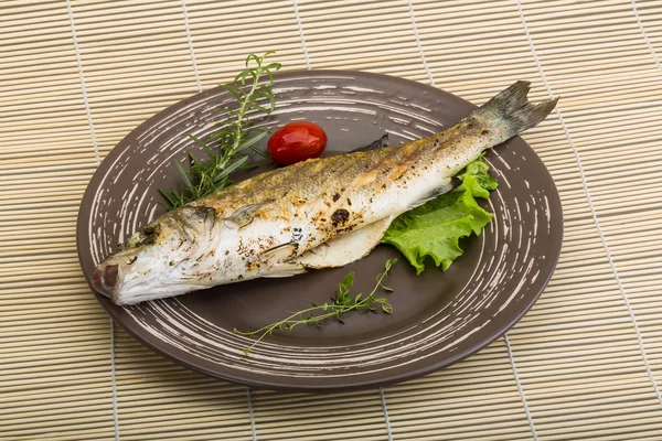 Grilled seabass — Stock Photo, Image