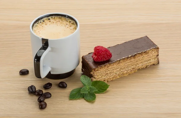 Caffè con torta — Foto Stock