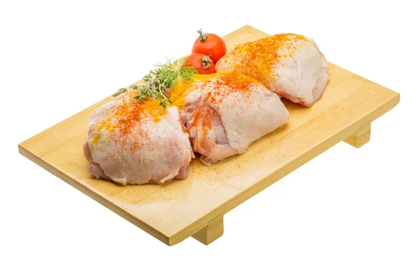 Raw chicken thigh — Stock Photo, Image