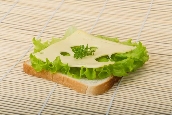 Maasdam sajtos szendvics — Stock Fotó