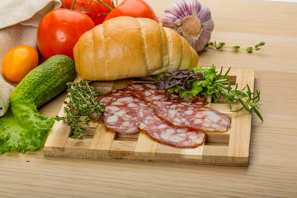 Salami — Stock Photo, Image