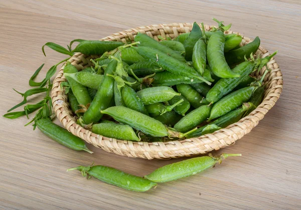 Green fresh peas — Stock Photo, Image