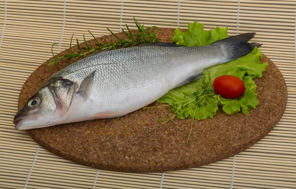 Raw seabass — Stock Photo, Image