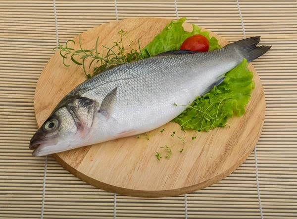 Raw seabass — Stock Photo, Image