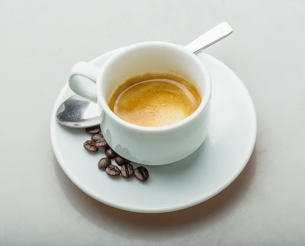 Espresso fresco quente — Fotografia de Stock