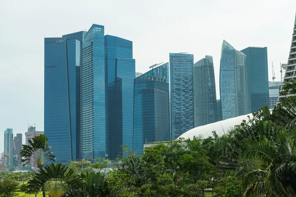 Κτίρια στον ορίζοντα της Σιγκαπούρης — Φωτογραφία Αρχείου