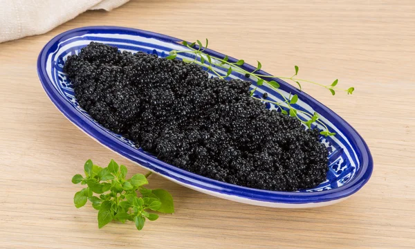 Black caviar — Stock Photo, Image