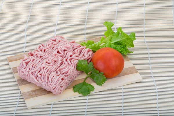 Rå köttfärs griskött — Stockfoto