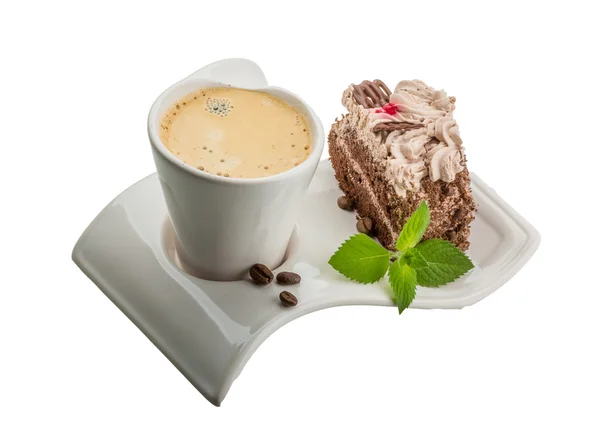 Caffè con torta — Foto Stock