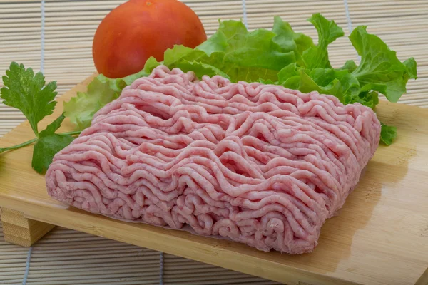 Rohes Schweinehackfleisch — Stockfoto