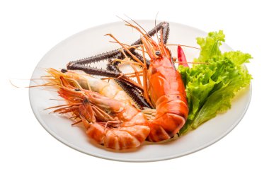 dev tatlı su karides ve Kral karides