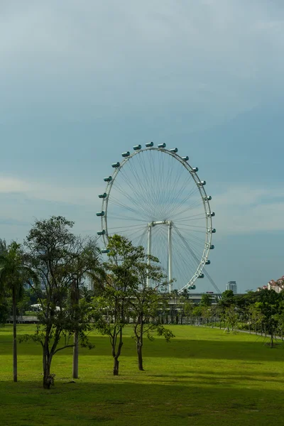 Vista del horizonte de la ciudad de Singapur — Foto de Stock