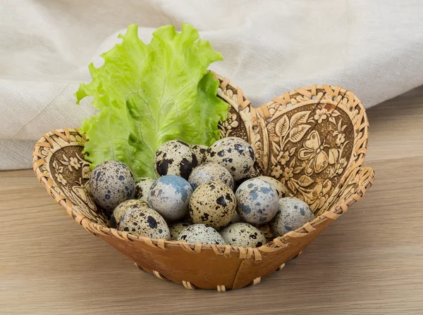 Quail eggs — Stock Photo, Image