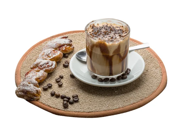 Mokkakaffee mit Schokolade — Stockfoto