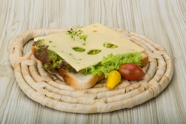 Sandwich with cheese — Stock Photo, Image