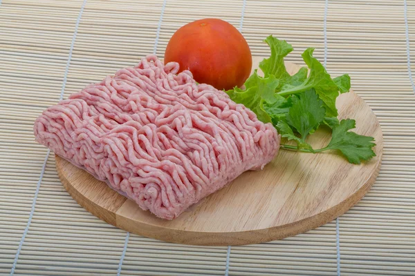 Rå köttfärs griskött — Stockfoto