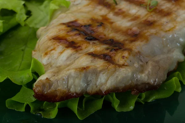 Schnitzel de cerdo a la plancha — Foto de Stock