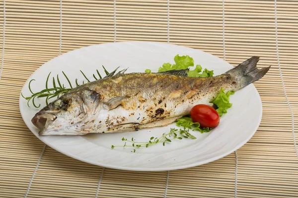 Grilled seabass — Stock Photo, Image