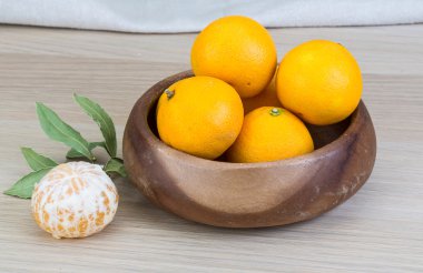 Mandalina kabın içinde