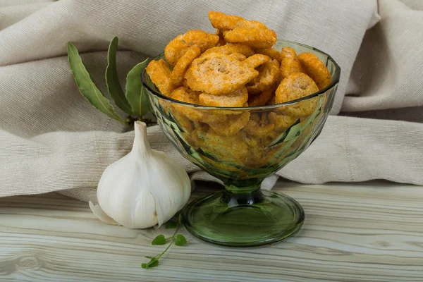 Croutons in the bowl — Stock Image Croutons in the bowl Royalty Free Stock Images
