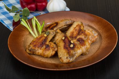 Kızarmış tavuk kanadı.